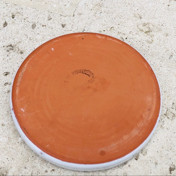 Wine Bottle Cooler Terra Cotta GLAZED w/ Coaster - Picture 5 of 8